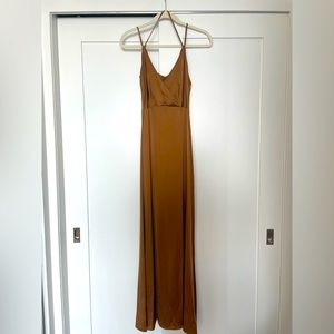 L'AGENCE Bronze Maxi Dress